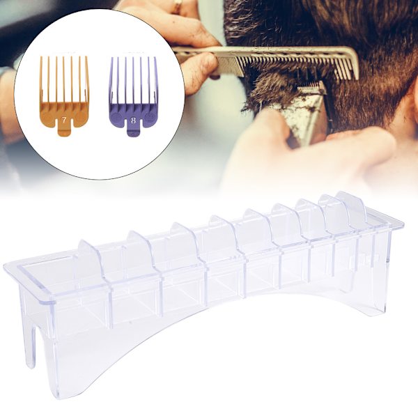 Storage Box for Guide Combs Hair Clipper Positioning Comb Organizer Case 10 Compartments