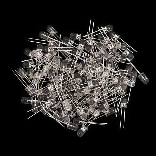 1000 st LED-lamppärlor 5mm LED-ljus RÖD 1000 st 1000 st röd