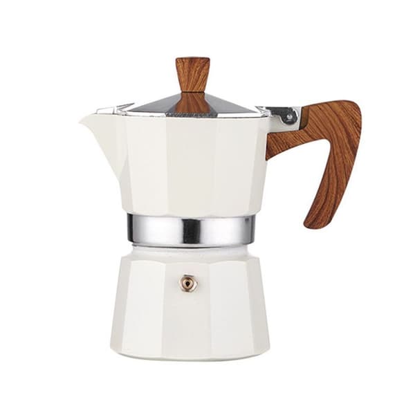 Classic Stovetop Espresso Maker for a Great, Strong Beige Flavor