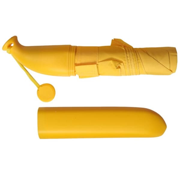 Bananparaply gul bananparaply sammenleggbar skjerm