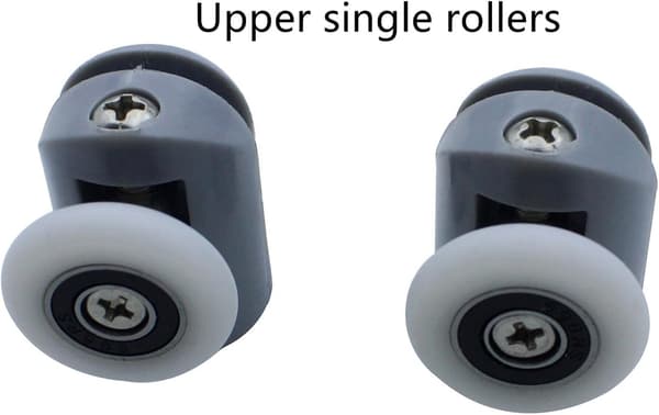 4-pack duschdörrsrullar, duschglasrullar, 25 mm hjul för duschkabiner, reservdelar för duschvägg