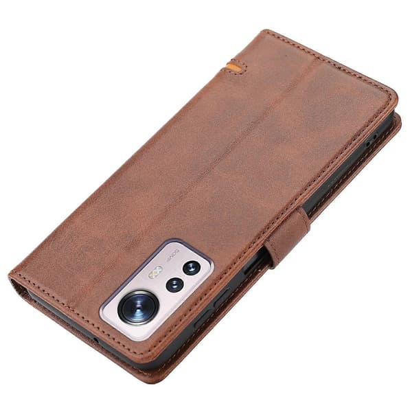 Til Xiaomi 12 Lite Klassisk Læderpungcover [DB] Brun Brown