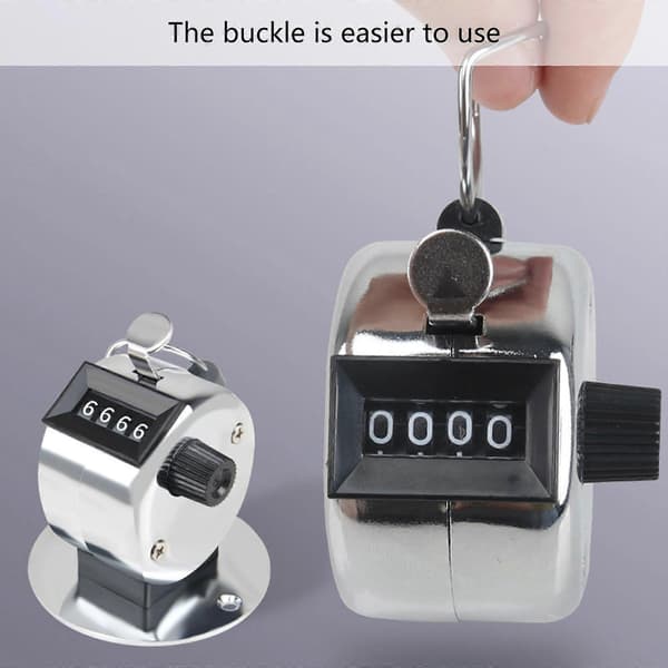 Tally Counter 4-Digit Clicker Counter, Metal Hand Tally Clicker Counter for Knitting Coaching [DB] 4 Pack 4 pack