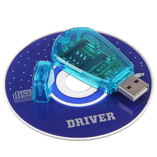 USB Mobiltelefon Standard SIM-kortlæser Kopieringskloner Skriver SMS Backup GSM/CDMA+CD