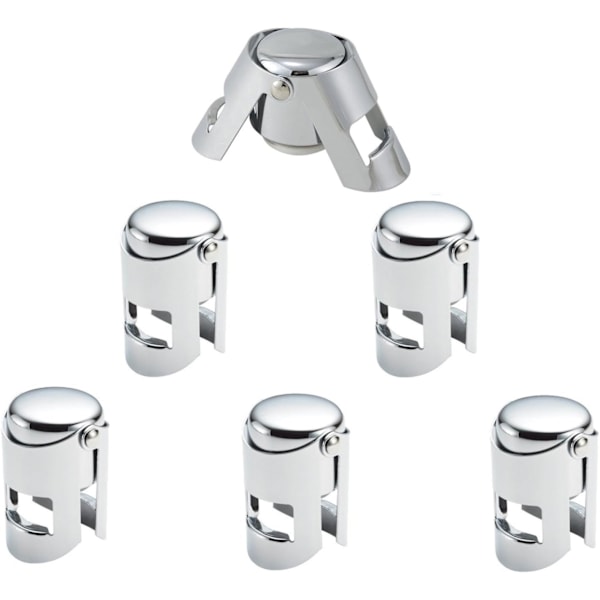 Champagneprop, 6 stk. Rustfrit Stål Champagneprop Holder Y