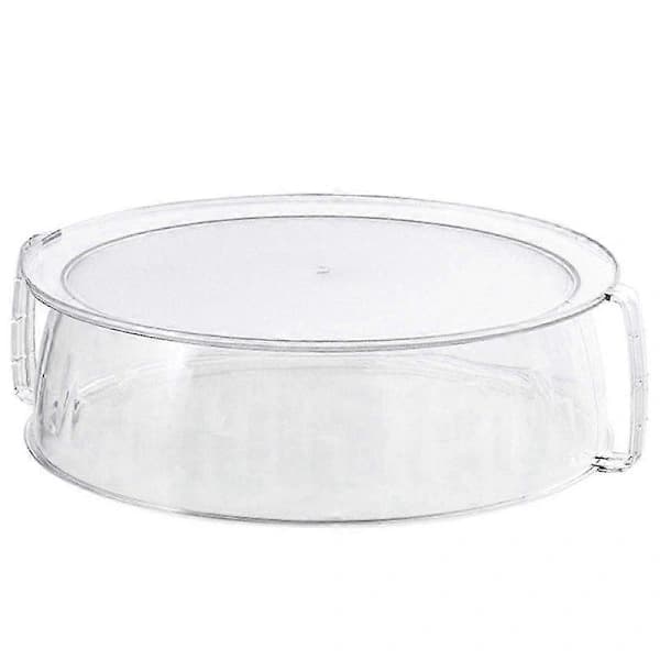 High Microwave Glass Cover Splash Guard Lid With Handle For Cooking Bacon And Steaming Vegetables