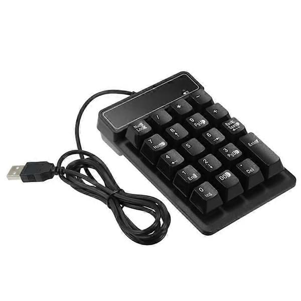 USB Numerisk Knappsats Bärbar Slim Mini Numerisk Tangentbord för Laptop Stationär Dator