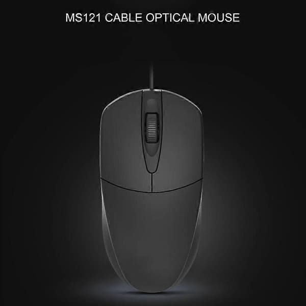 MS121 Mus Unikt Ergonomisk Design ABS USB Kablet Optisk Mus til Computer