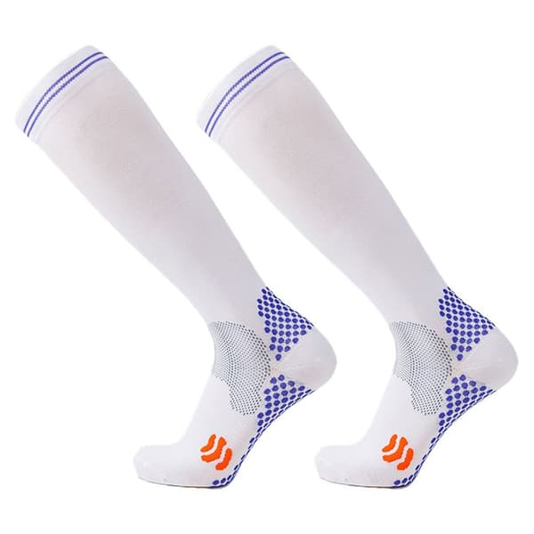 Profesjonelle kompresjonsstrømper i sportsstil for menn, Bean White KLB