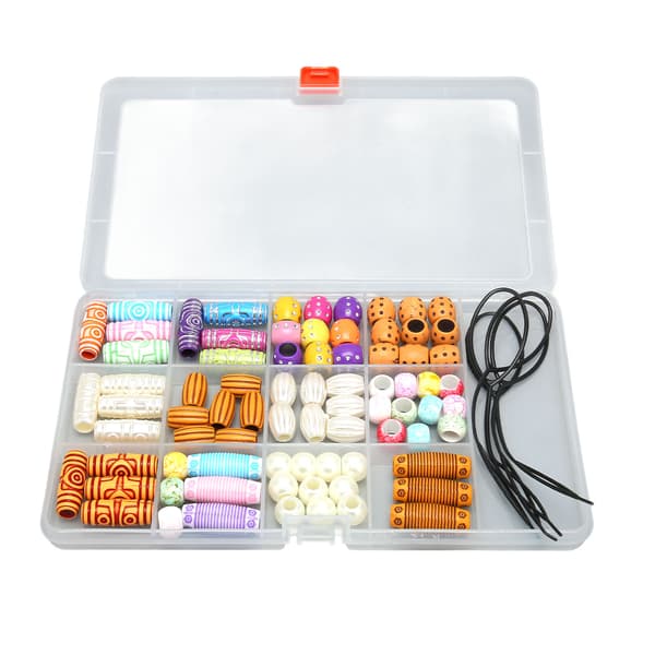 Hår Dreadlocks Smykker Fargerike Retroelementer Vakre Mønstre DIY Hårfletteringer