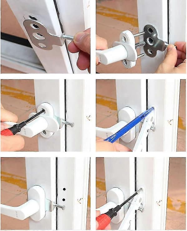 Vinduslås, Barnesikkerhetslås, Anti-klem-lås, Vindusventilator, Upvc Vindusåpner [DB]