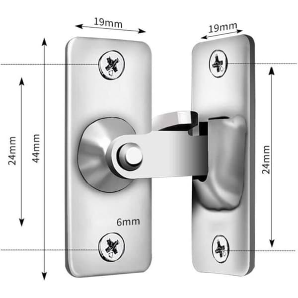 Door Security Chain, Slim Door Restrictor with Anti-Theft Spring