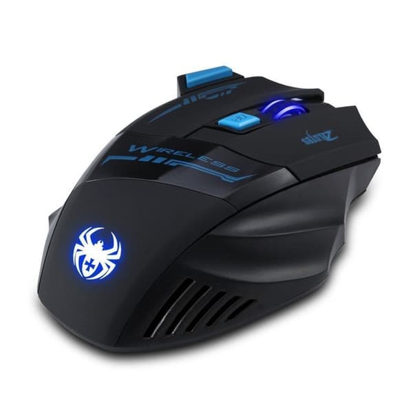 Zelotes trådløs mus, 2,4 GHz ergonomisk pc-mus trådløs, 7