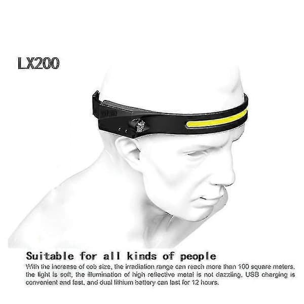 LED-lamppu 350 lumenia, USB-lataus, ulkokäyttöön