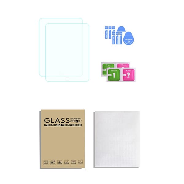 Crystal Clear Tempered Glass Screen Protector for iPad, 2-pack iPad 7/8/9 10.2inches