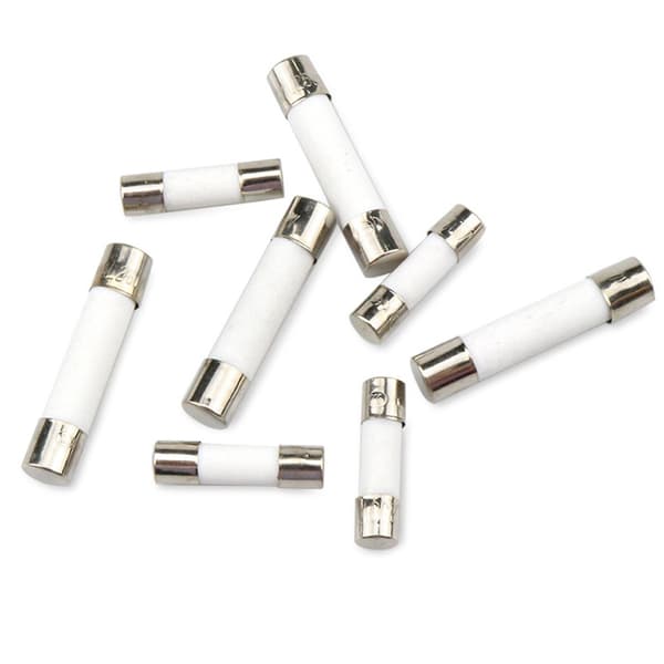 Keramisk sikring 24 værdier 6x30 0.1a 0.5a 1a 1.5a 2a 2.5a 3a 3.15a 4a 5a 6a-30a