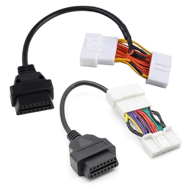 Bil 16-pins adapterkabel skanner diagnostikkverktøy OBD til OBD2 for Tesla Model 3 Y