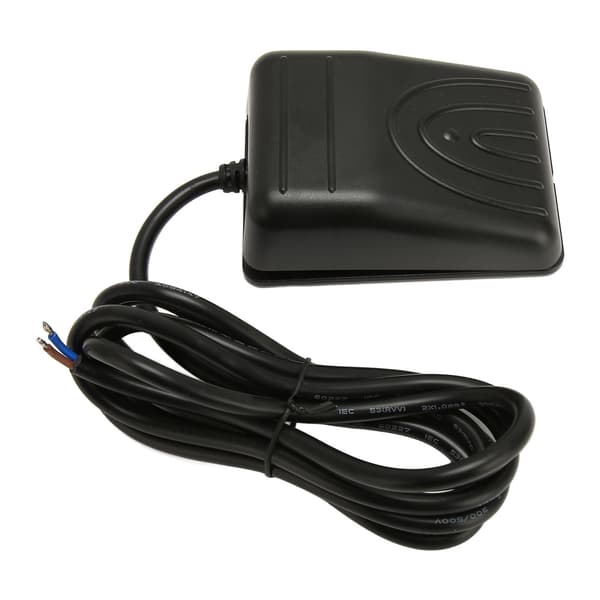 Foot Pedal Switch 16A 250V AC High Power Self-Resetting Waterproof Single Foot Pedal Control Switch with 2 Meter Cable FS211W2S, 2-Wire Core