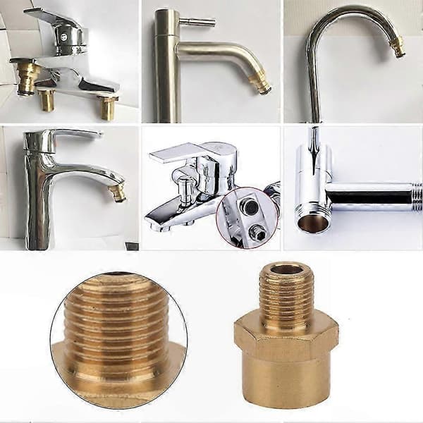 1/8\" BSPP male to 1/4\" BSPP female brass pipe adapter fitting