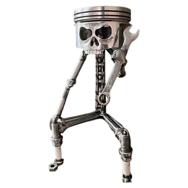 Hartssnidad skelettskulptur prydnad Cosplay Halloween-figur B