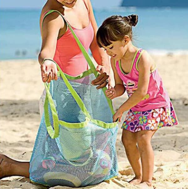 Handväska Förvaring Förvaring Leksak Sand Strand Baby Påse Förvaring Väska Förvaringslåda Väskor
