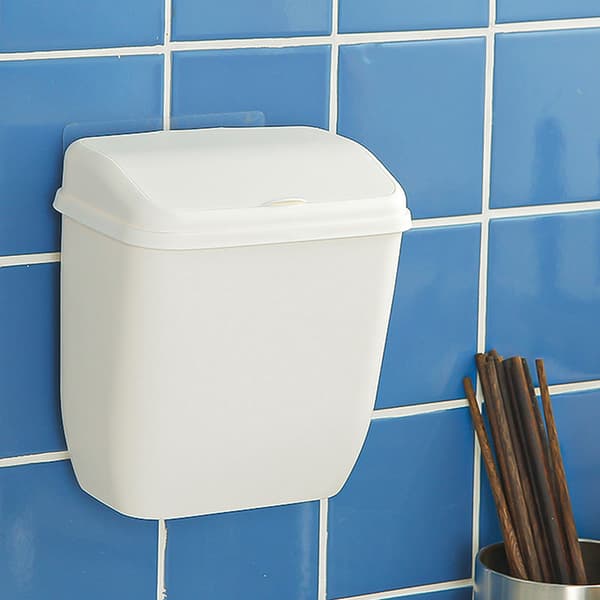 White Wall Mounted Household Trash Can Wholesale Wall Mounted han_OF