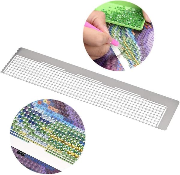 Hylotele 3-pakning 5D Diamantmaling Tilbehør Diamantmaling Rulle Linjal