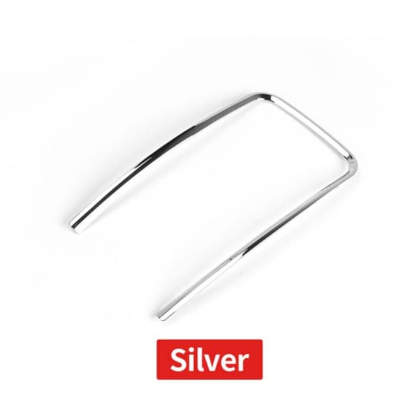 Sølv Bil Koppholder Trim Ring Konsollboks Oppbevaringsboks Galvaniseringslist for 2009-2013