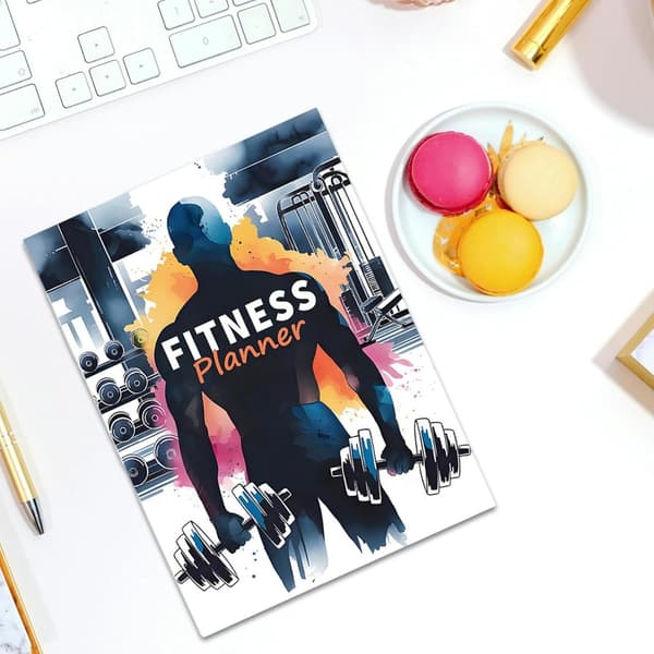 Fitness Planner Notebook: Din ultimative træningslog og træningsdagbog til at spore dine fremskridt