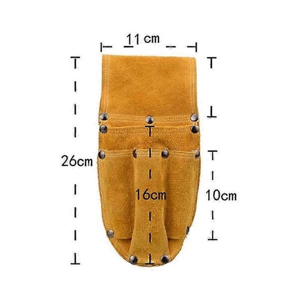 Leather Work Bag for Work Protection Climbing Operation Mechanical Operation Storage Bag Electrician Pliers