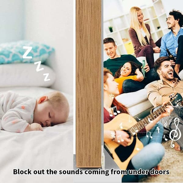 5 x 100 cm Lydløs Dør Silikon Tetningslist (Hvit)