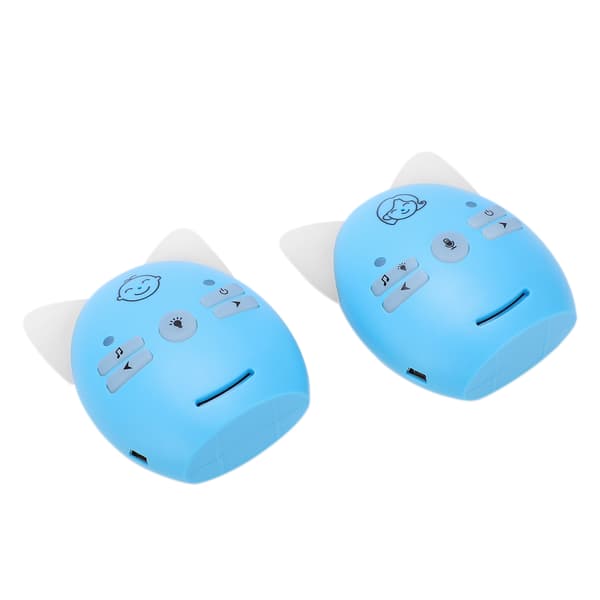 Trådløs lydbabymonitor Tovejs tale Lydalarm Natlys Hjemmelydmonitor 100-240V (EU-stik)