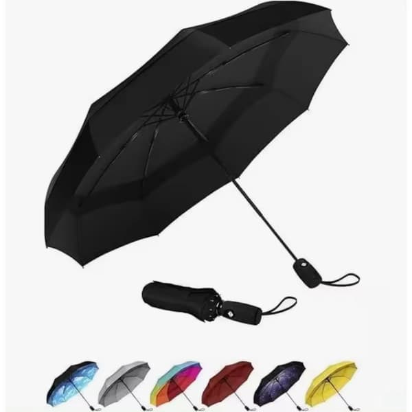 Windproof Repellent Umbrella, Travel Umbrella for Rain, Easy Automatic Open and Close, Durable Umbrella