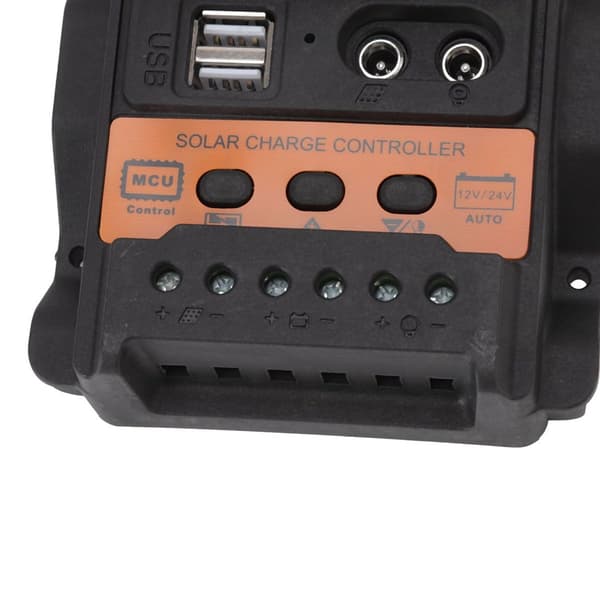 12V 24V kaksois-USB-aurinkolataussäädin PWM aurinkosähkö KLB