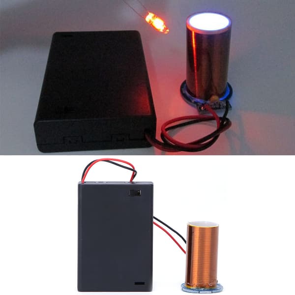 Mini Tesla Coil Battery Powered No Arc Remote Ignition Tesla Electronic DIY Kit Finished Product