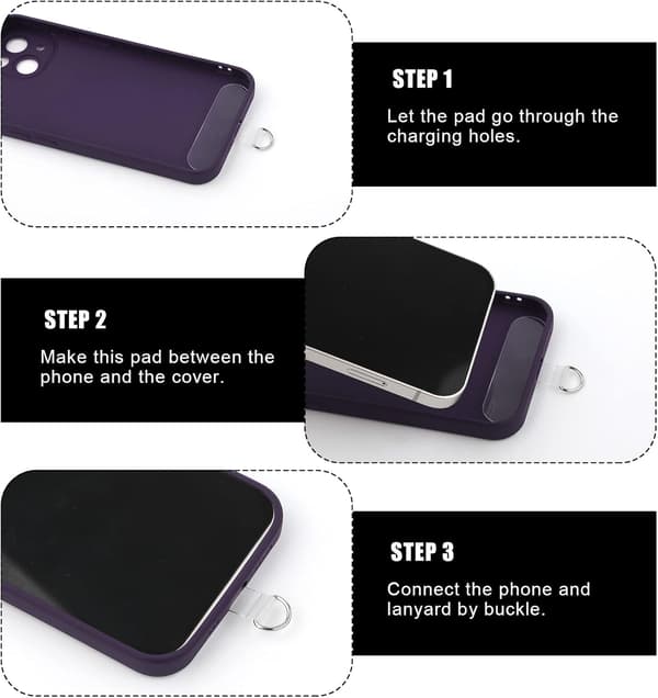 10 stk. transparente multifunksjonelle mobiltelefonlapper, selvklebende mobiltelefonlapper for iPhone-smarttelefoner