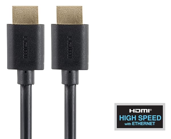HDMI-kabel 4K 60Hz, HDMI 2.0, sort, 1 m