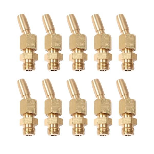 10 stk 1/8 tomme DN6 messing sprøytevannfontenedyser