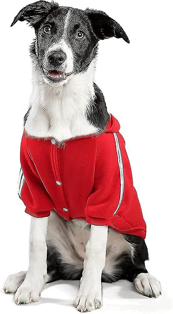 Hundtröja Varm Hundkläder Vinterkläder För Stora Hundar Knappdesign Hundpresent