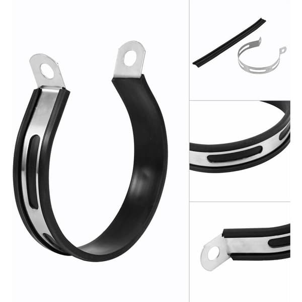 Motorcycle Muffler Bracket Universal Semicircle Exhaust Pipe Muffler Hanger, 1 pc (11 cm) KLB