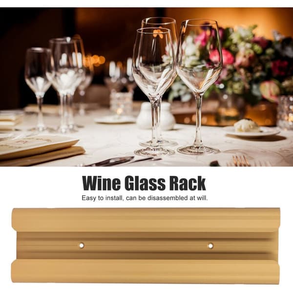 Vinställ i bronsglas för kök, bardekoration, 1-del