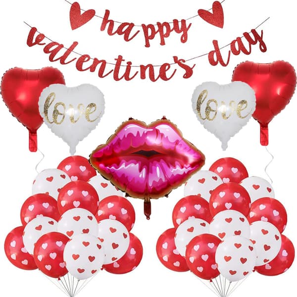Glædelig Valentinsdag Valentinsdag Bekendelser Sæt af Flag Pul