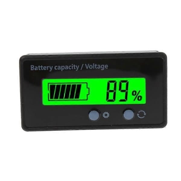 GY-6S 12V Bly-syre Batteri Strømmåler Lithium Batteri Kapacitet Indikator Display Tester Procent Voltmeter 12V Grønt Lys [DB] Ikke Specificeret Not Specified