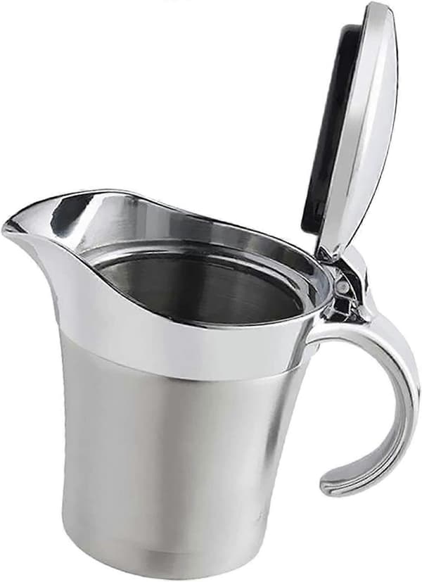 Termoskande i rustfrit stål, dobbeltisoleret, sovseskål med låg (750 ml) (FMY)