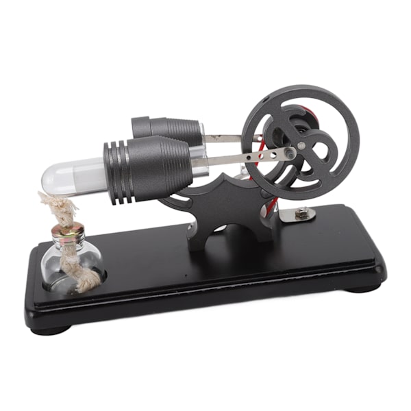 Stirling Engine Model Kit Black Stirling Engine Generator Model Physical Science Experiment Model Educational Toy