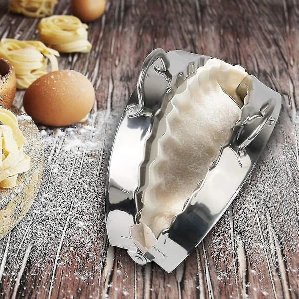 Stor Empanada-maker, 6-tommers Empanada-presse i rustfritt stål, Bakeverktøy, Lommekake