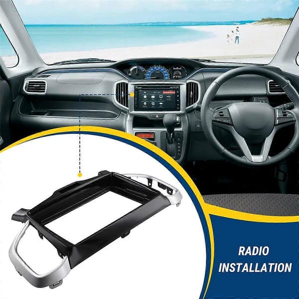 9 Inch Car Frame Fascia Adapter Android Radio Dashboard Mounting Panel Kit for Solio 2015-2020