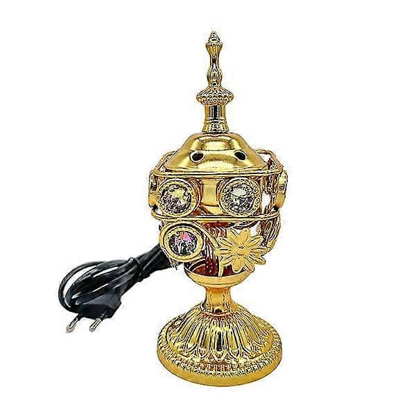 Electric Incense Burner Holder Delicate Incense Burner for Office Home Decor (EU Plug)