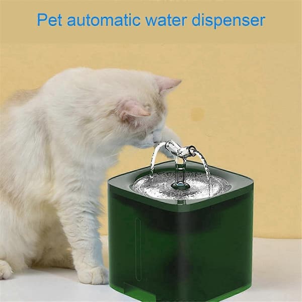Automatisk intelligent vanndispenser for kjæledyr, stille drikkefontene for katter, EU-PLUGG