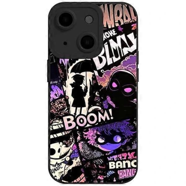 Til iPhone 15 Flydende Engelske Øjne Bumbershoot TPU Mobiltelefoncover